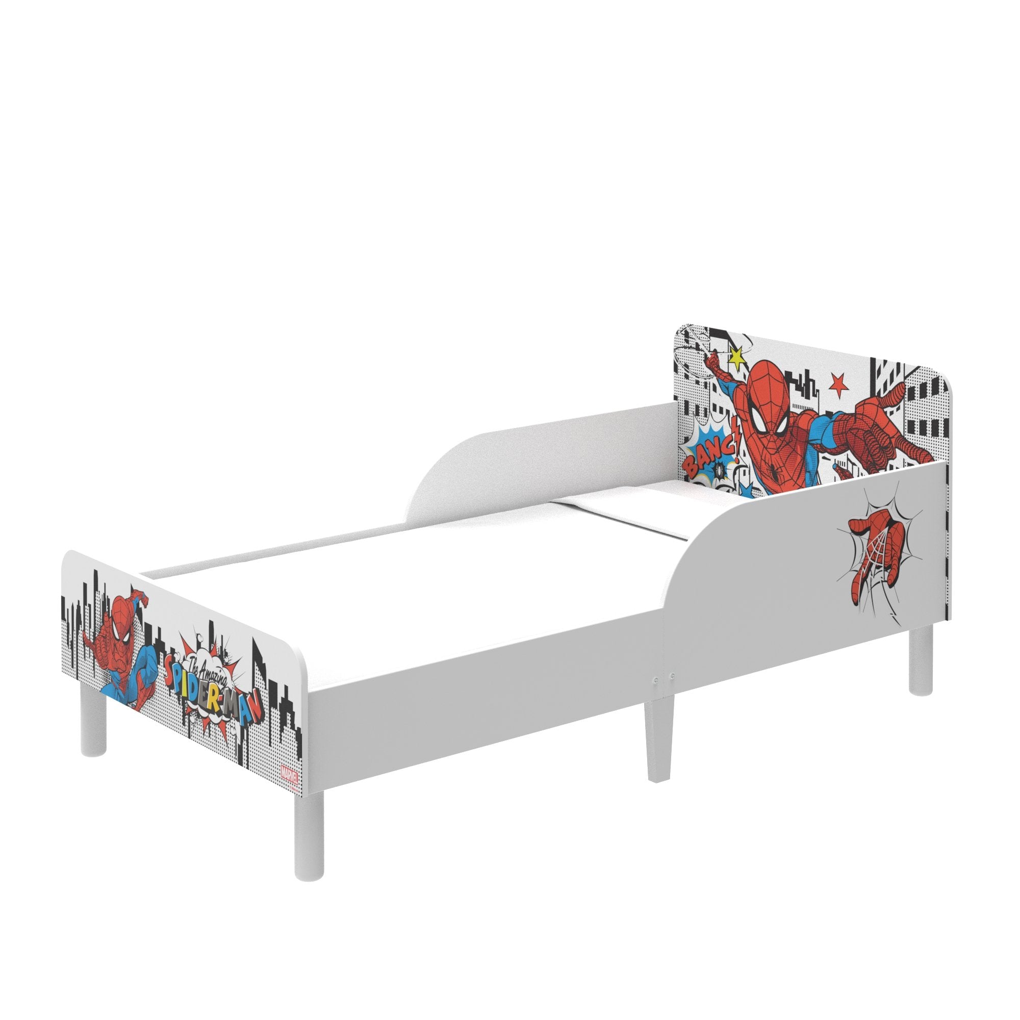 Spiderman Lit enfant 140x60 cm rouge 75 cm