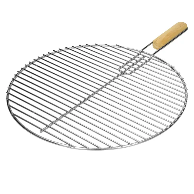 ECD Germany Sport & Freizeit grille barbecue ronde inox 44,5 cm poignées