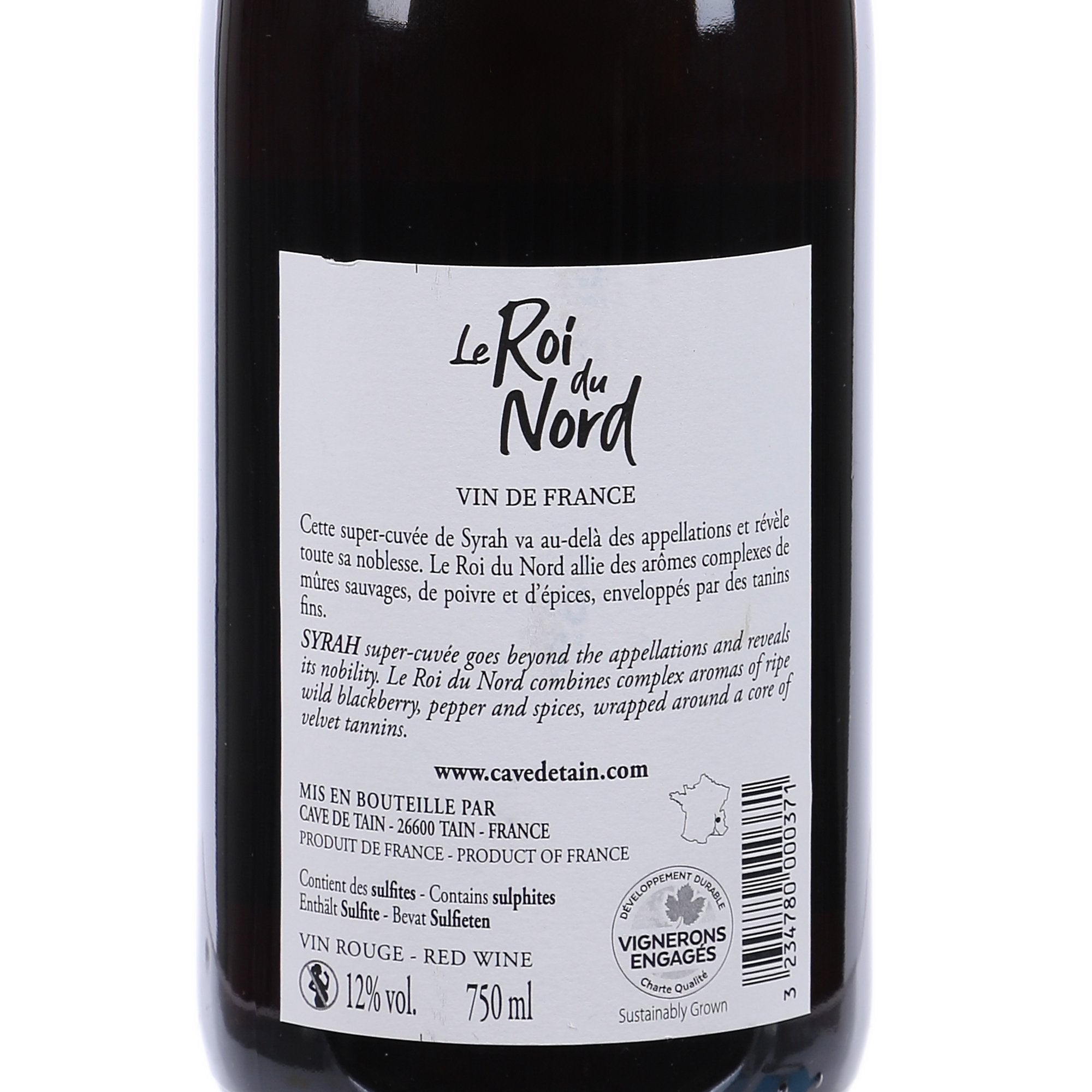 Le Roi du Nord Vin Rouge VDP 12%