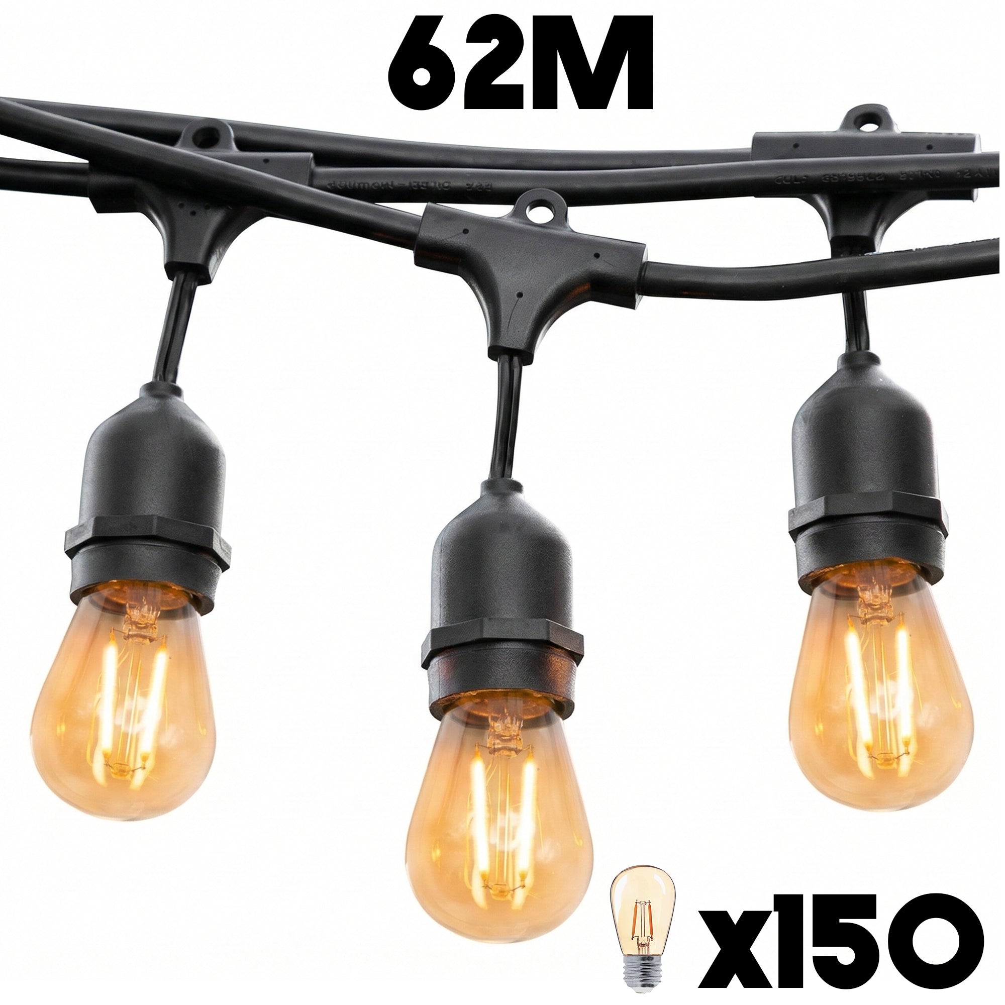 Red Deco Mafy Light guirlande lumineuse 62m 150 LED