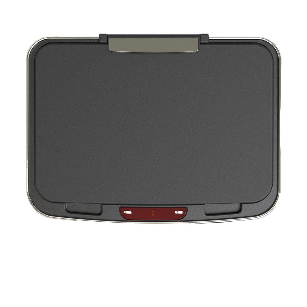 Red Deco Narvik couvercle poubelle automatique noir rectangulaire