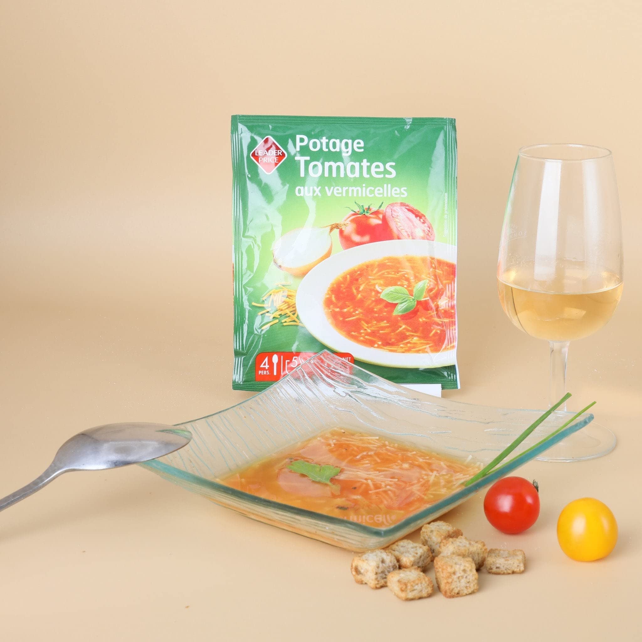 Leader Price Soupes Potage Tomate Vermicelles 70g