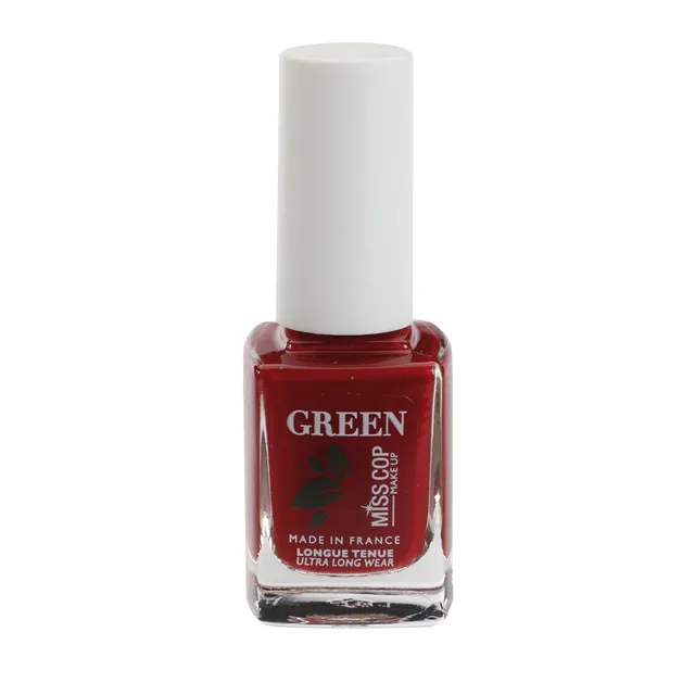 Miss Cop vernis ongles rouge noir couvrant longue tenue