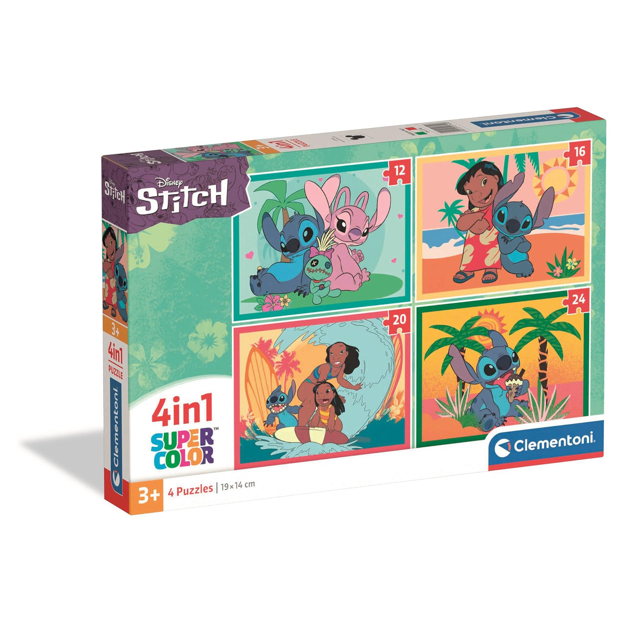 Stokomani Stitch Puzzle 4 en 1 Enfant 2 à 4 ans