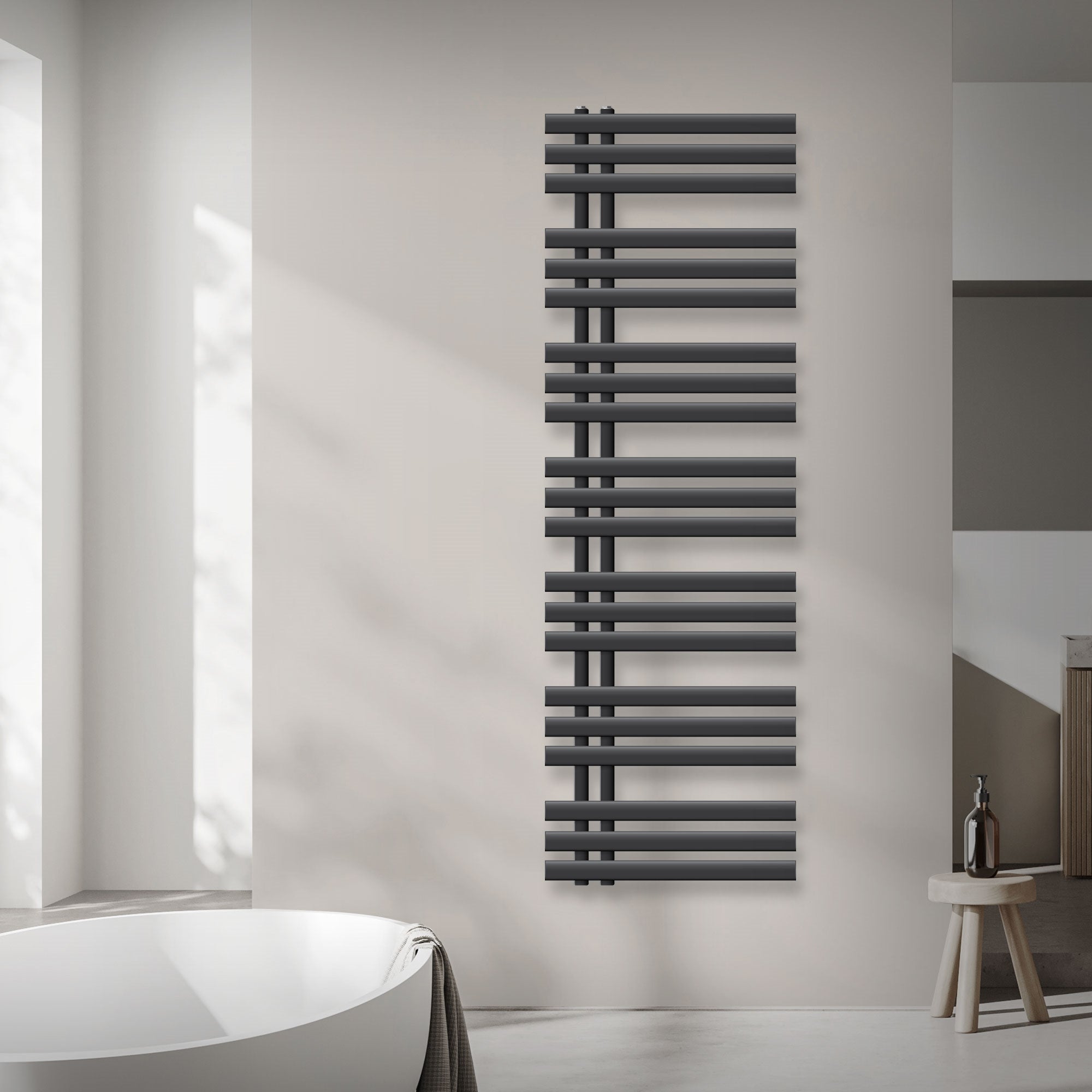 ECD Germany Iron EM sèche-serviettes 500x1600 anthracite 1200W