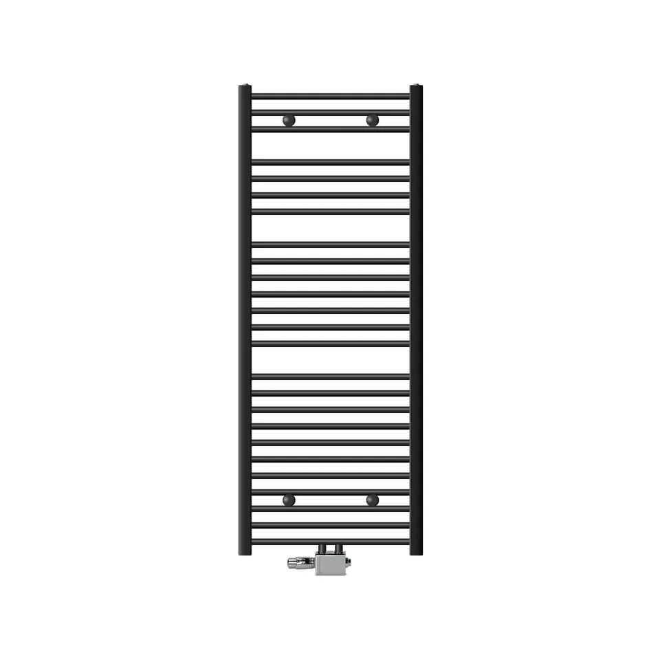 ECD Heizungen Sahara 600x1500 sèche-serviettes anthracite avec kit
