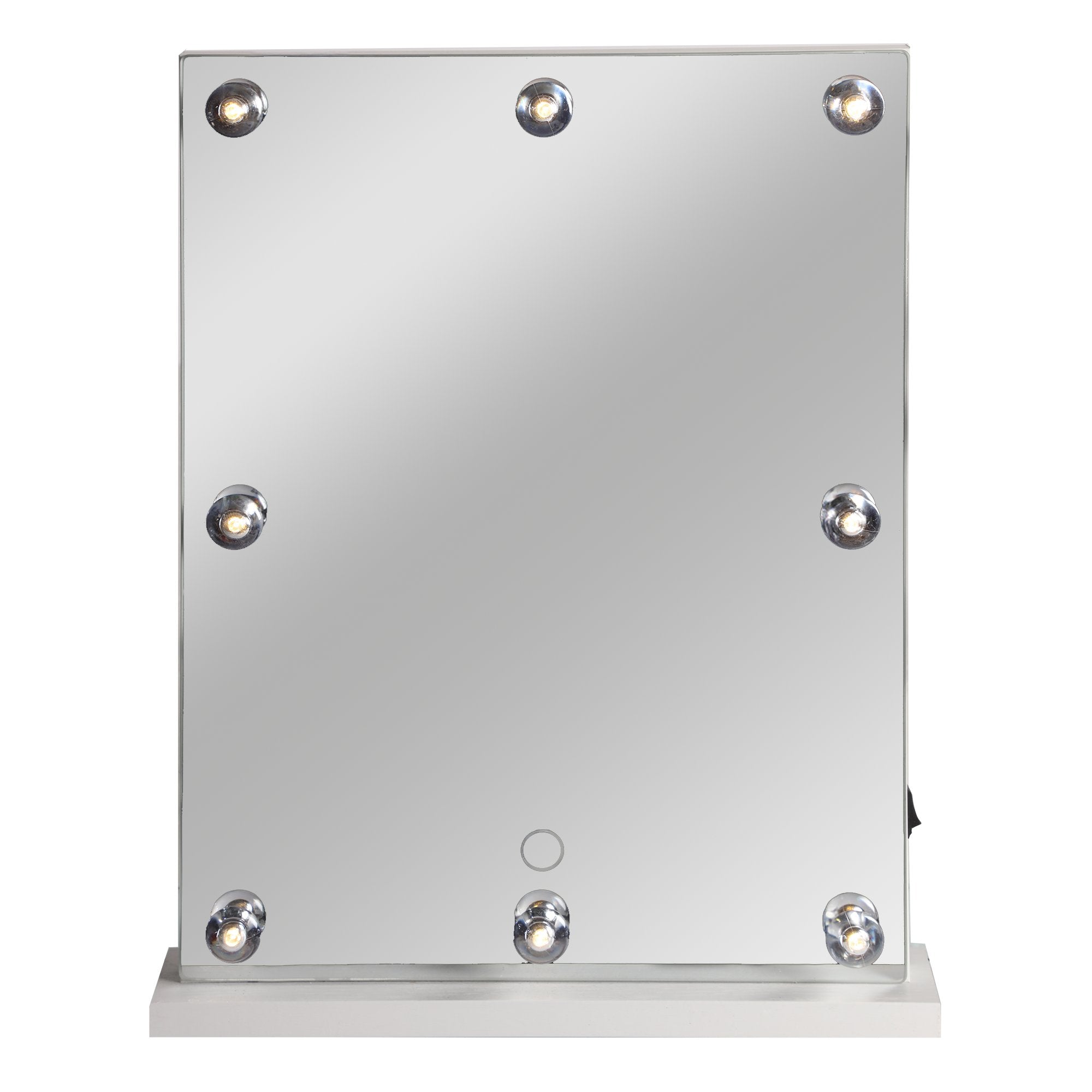 Stokomani Beauté Miroir 8 LEDS avec support maquillage lumineux