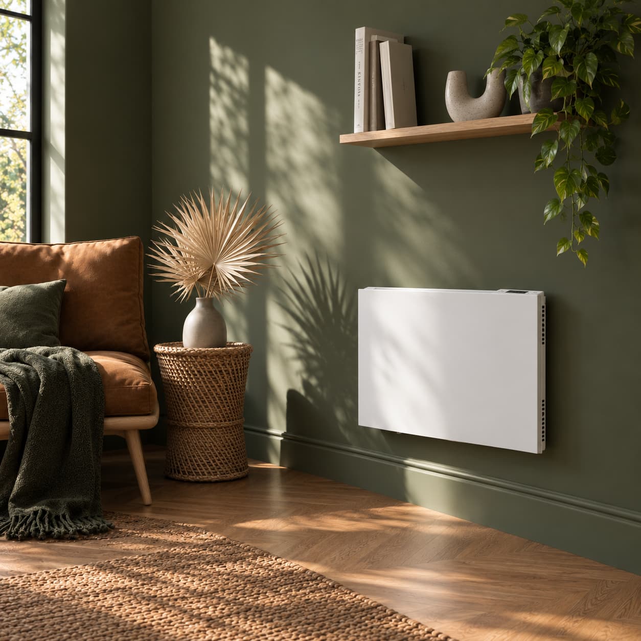 Red Deco Poas 1000W radiateur électrique inertie céramique blanc