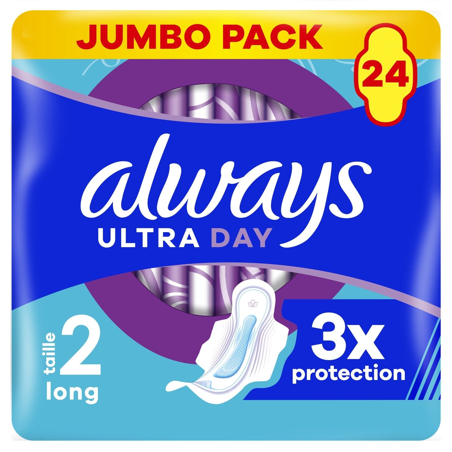 Always Ultra Day Long T2 Serviette 24 unités
