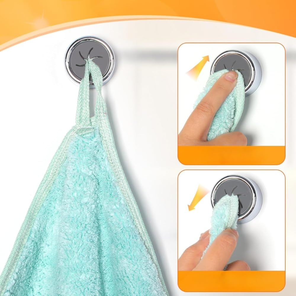 Shop-Story Torchup porte-torchons adhesifs blancs lot 6