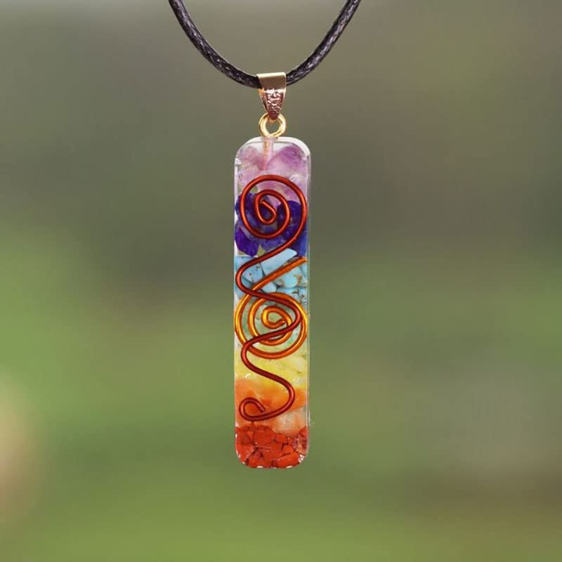 Shop-Story Bien-être Energy Necklace collier orgonite 7 chakras