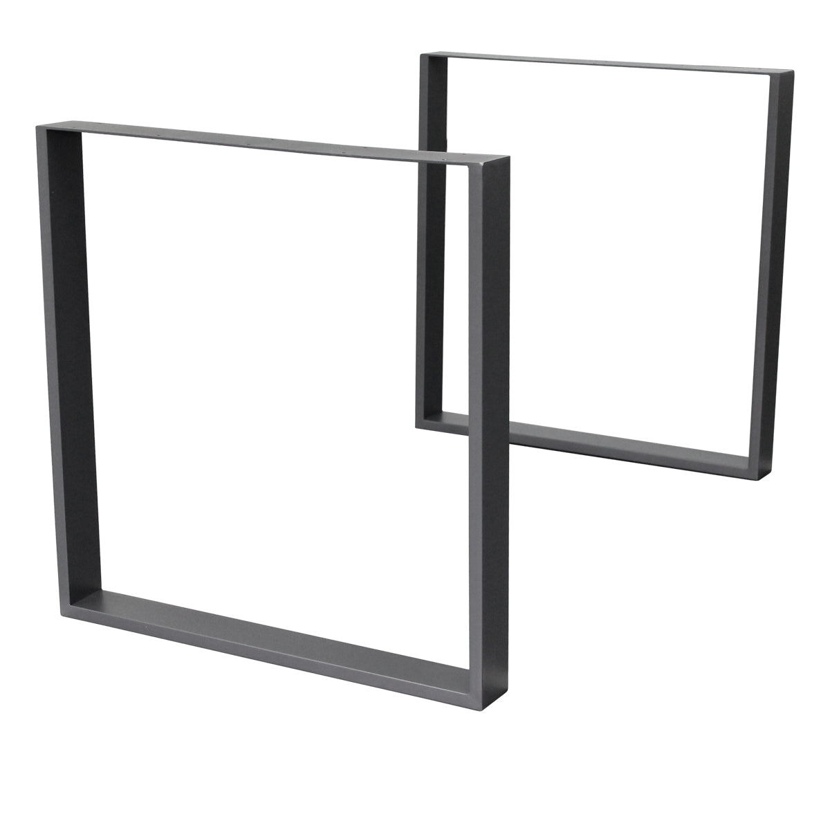 ECD Germany pied de table anthracite acier 60x72 cm lot 2