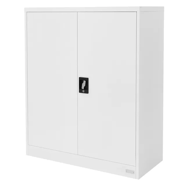 ML-Design 90x40x109 armoire de bureau acier blanc verrouillable