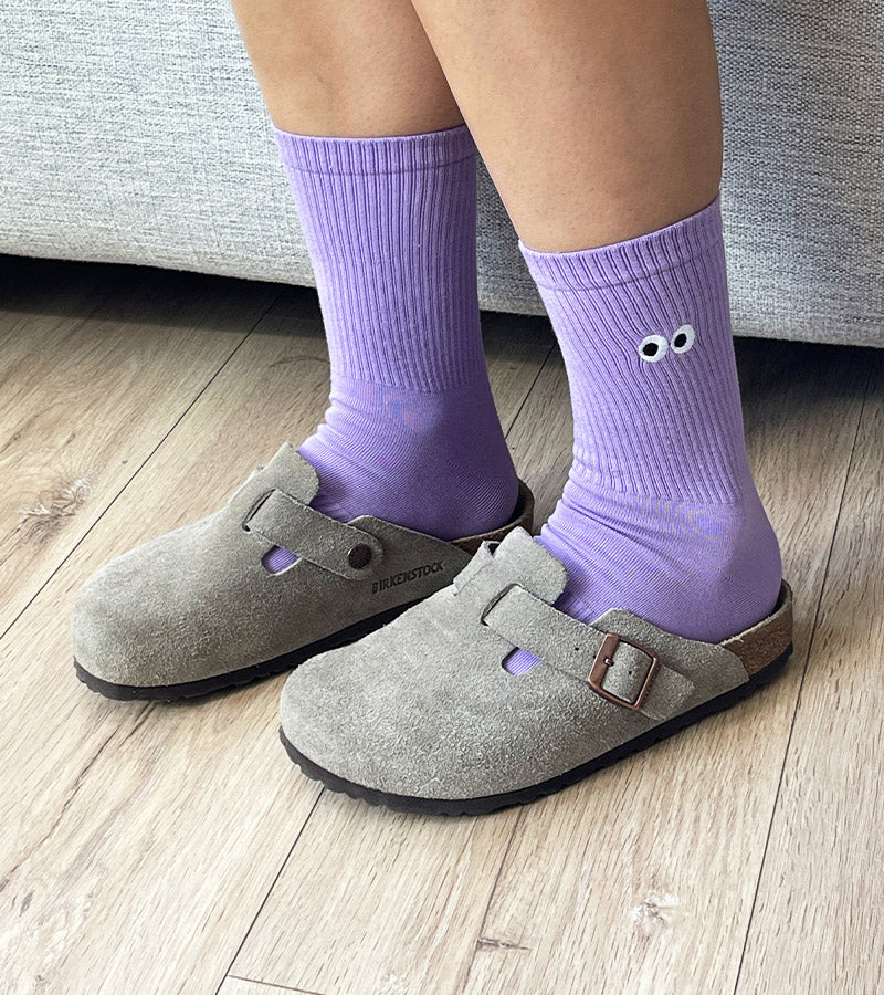 L'avant gardiste Lifestyle & Fun Chaussettes All eyes on you noir