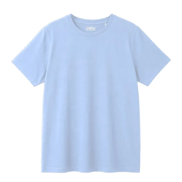 Stokomani Mode tee shirt col rond bleu homme