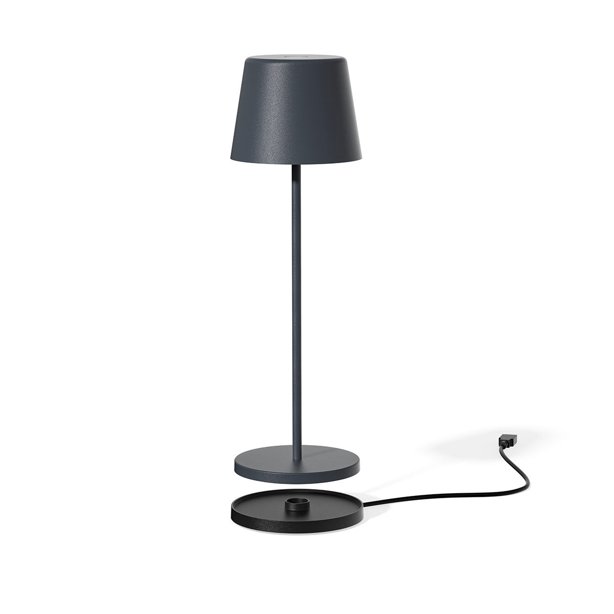 Red Deco Kelly Rock lampe table sans fil H38cm gris