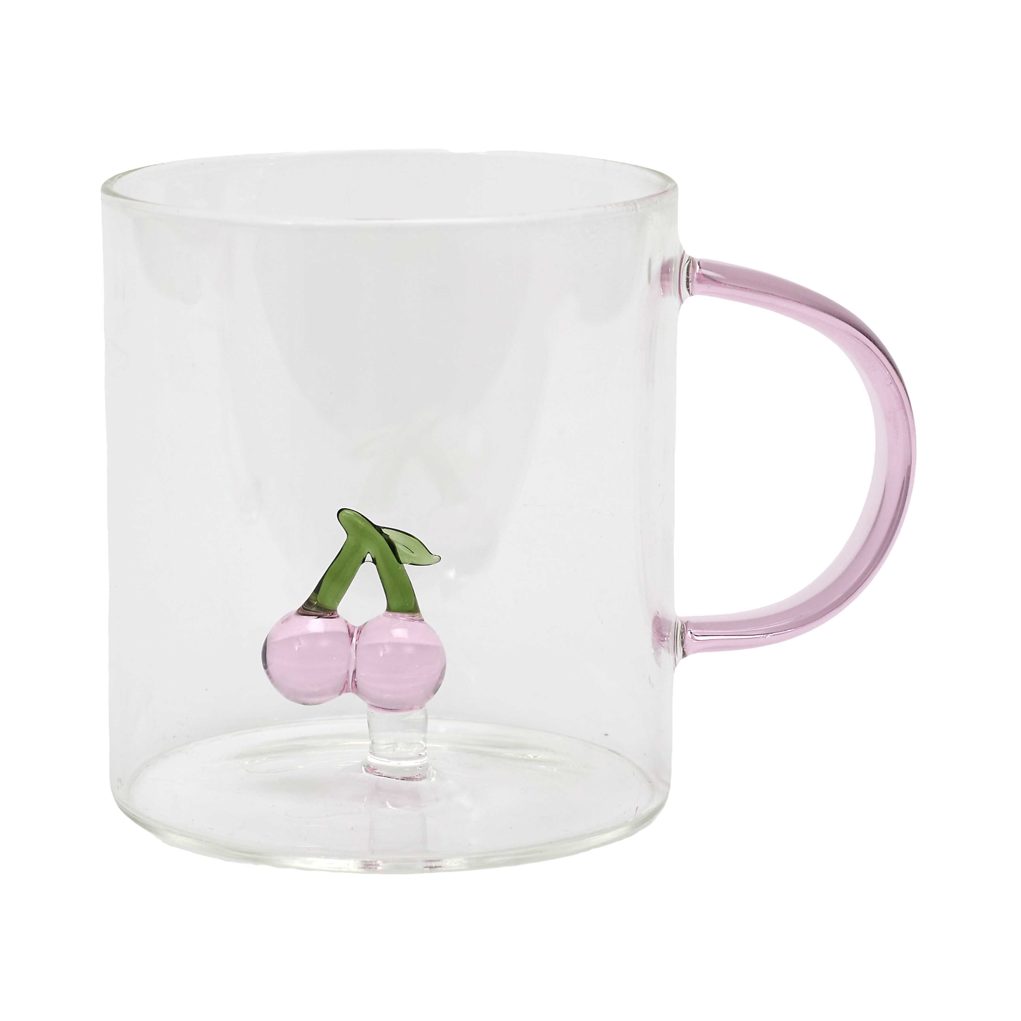 Stokomani Maison mug verre figurine fruit 30 cl