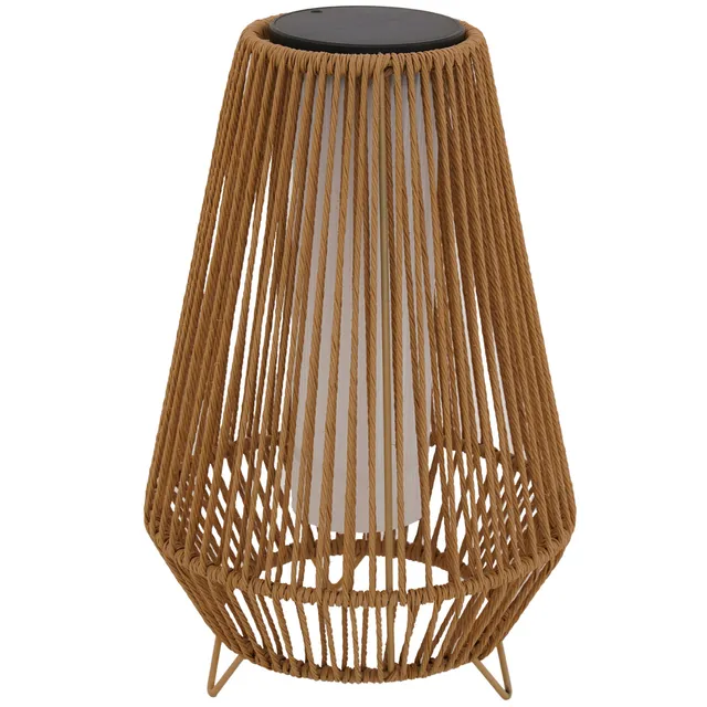 Red Deco Salomea Tall H47cm lanterne solaire rotin télécommande