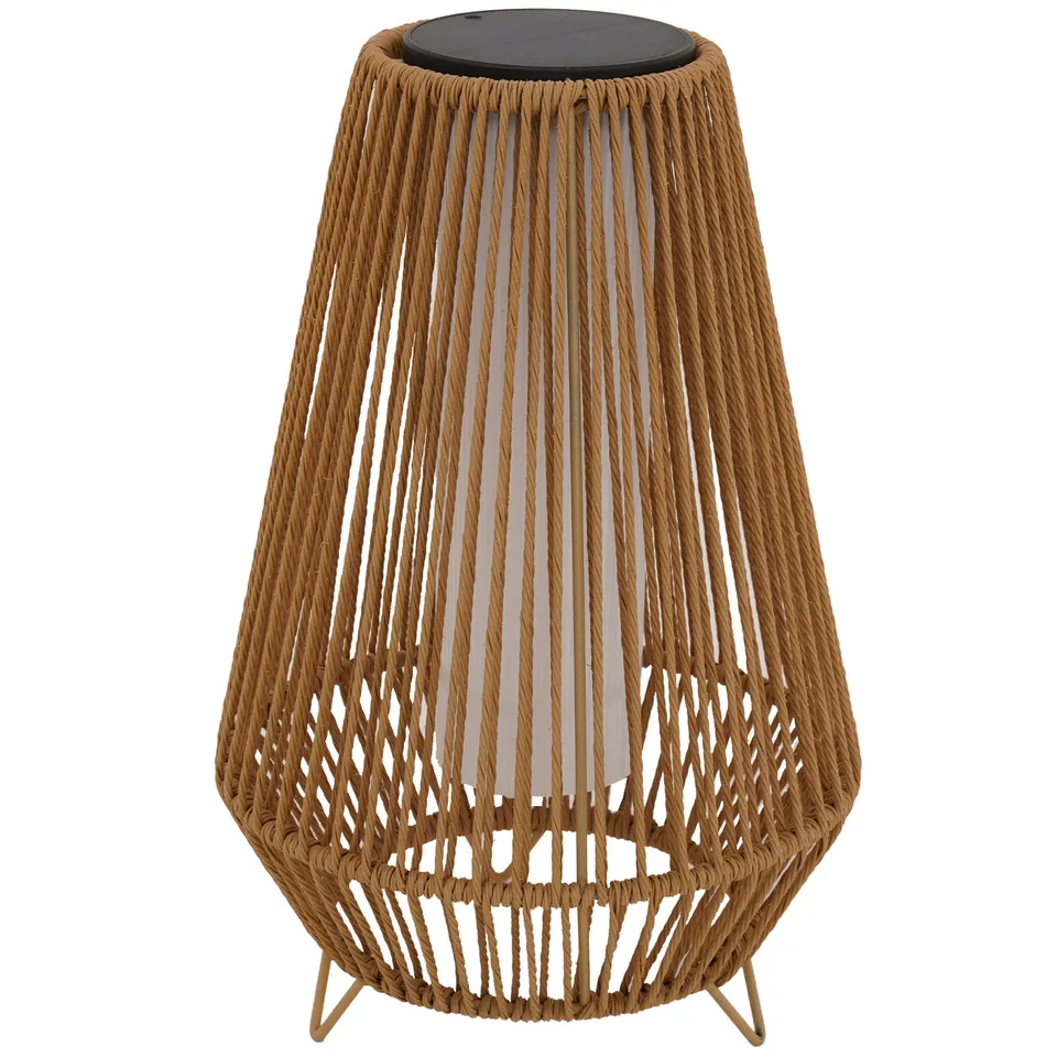 Red Deco Salomea Tall H47cm lanterne solaire rotin télécommande
