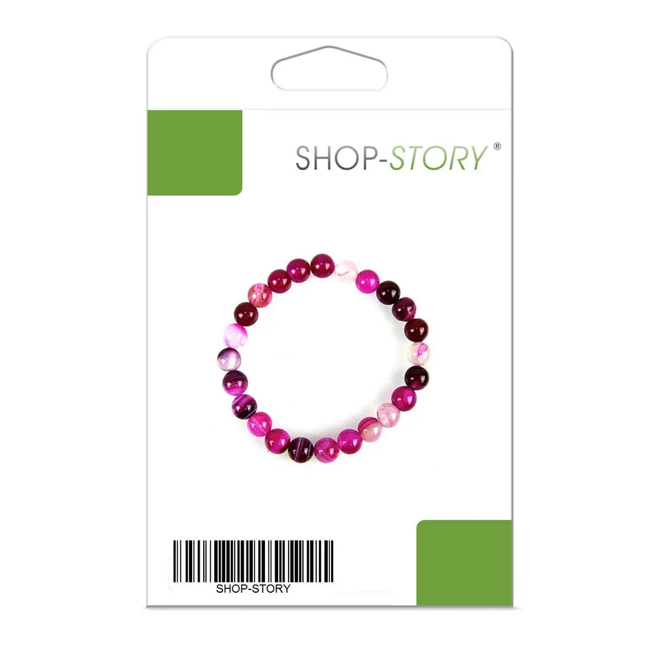 Shop-Story Bracelet amour agate rose pierre