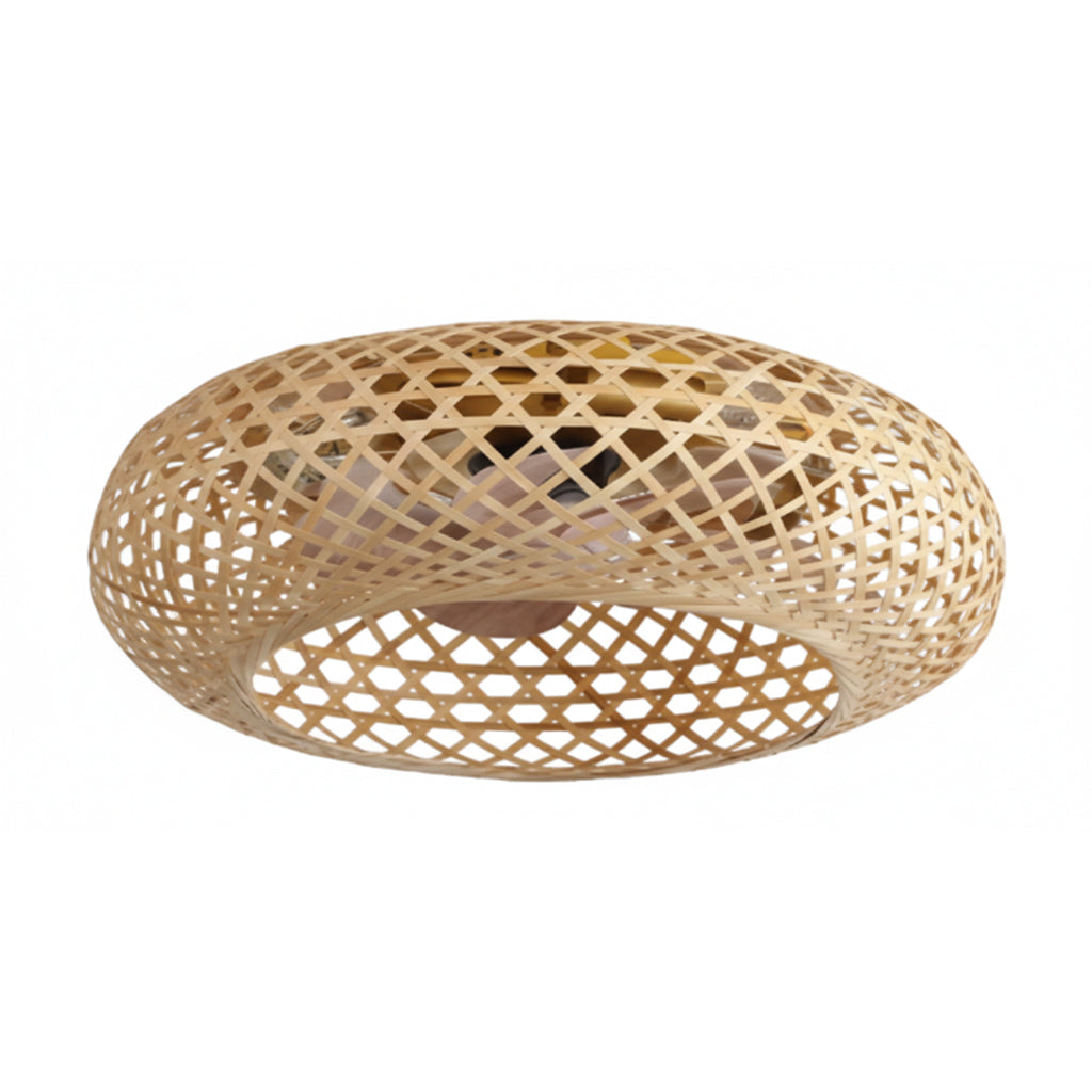 Red Deco Solvia ventilateur plafond 48cm rotin 3 E27