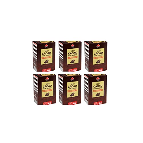 Leader Price Petit-déjeuner cacao non sucré 250g lot de 6 boîtes