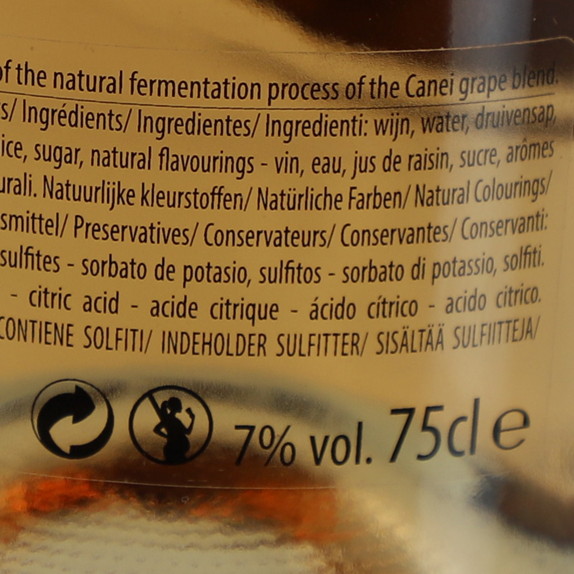 Vin rosé pétillant aromatisé pamplemousse