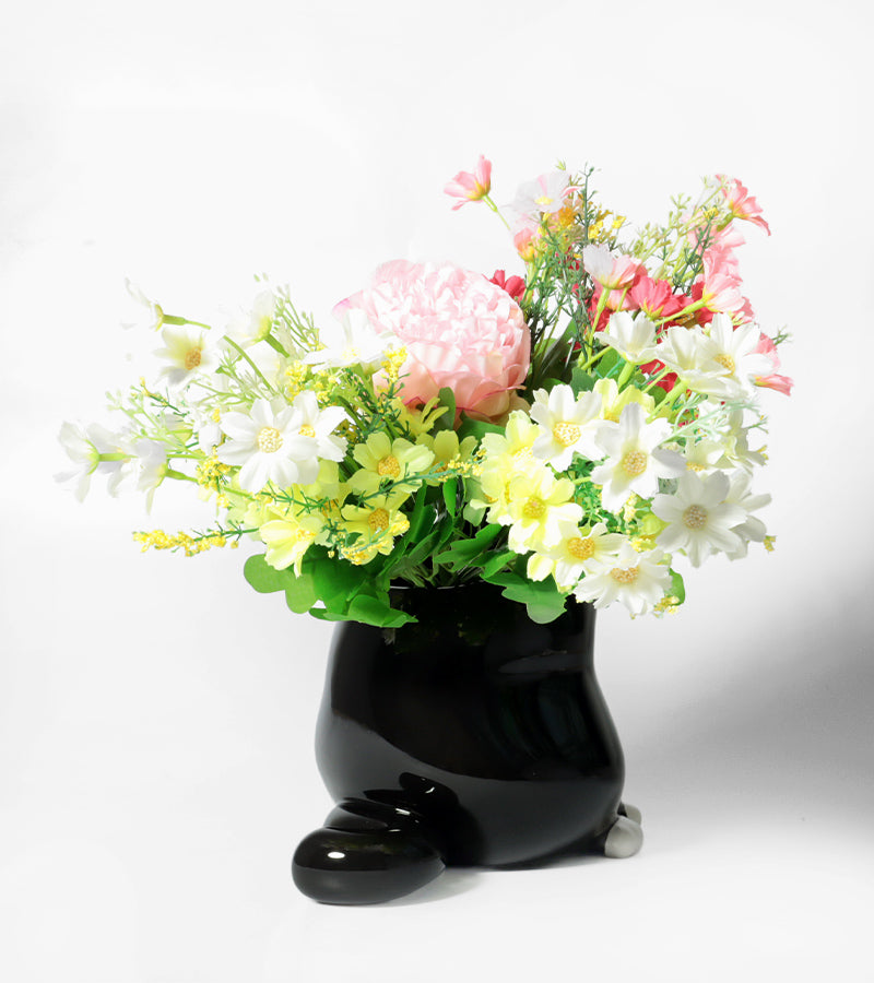 L'avant gardiste Vases et cache-pots Vase chat dodu céramique