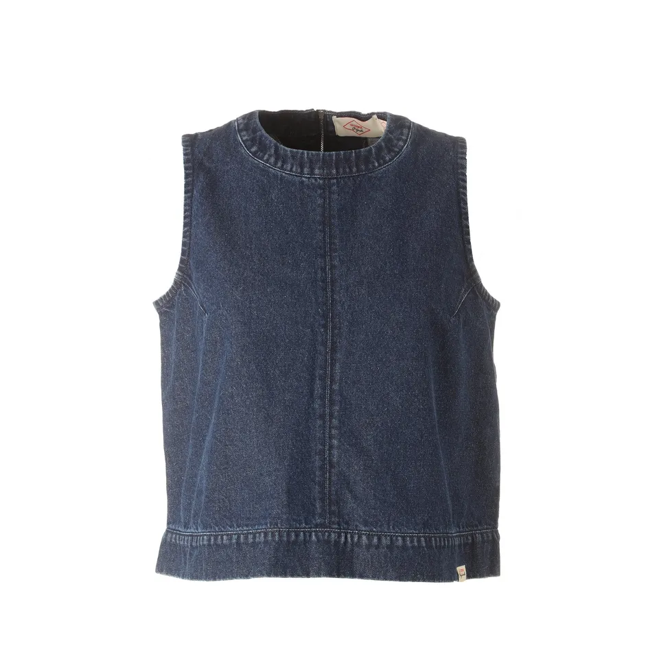 Stokomani Mode Débardeur en jean top femme L denim coton