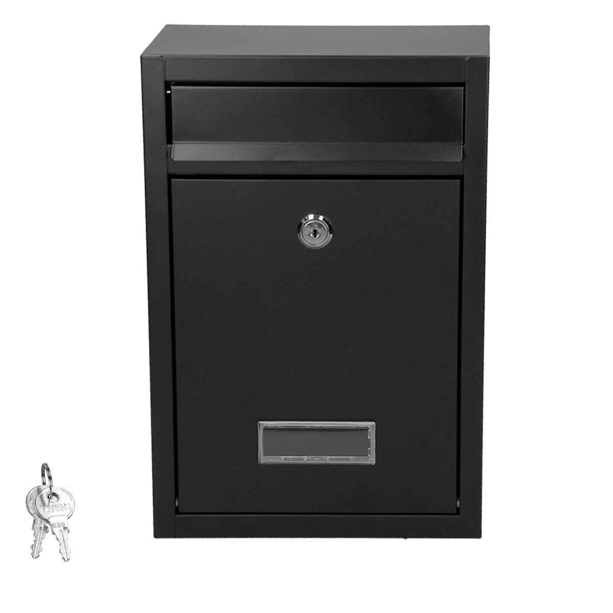 ECD Germany boîte aux lettres acier noir 215x9x32 cm