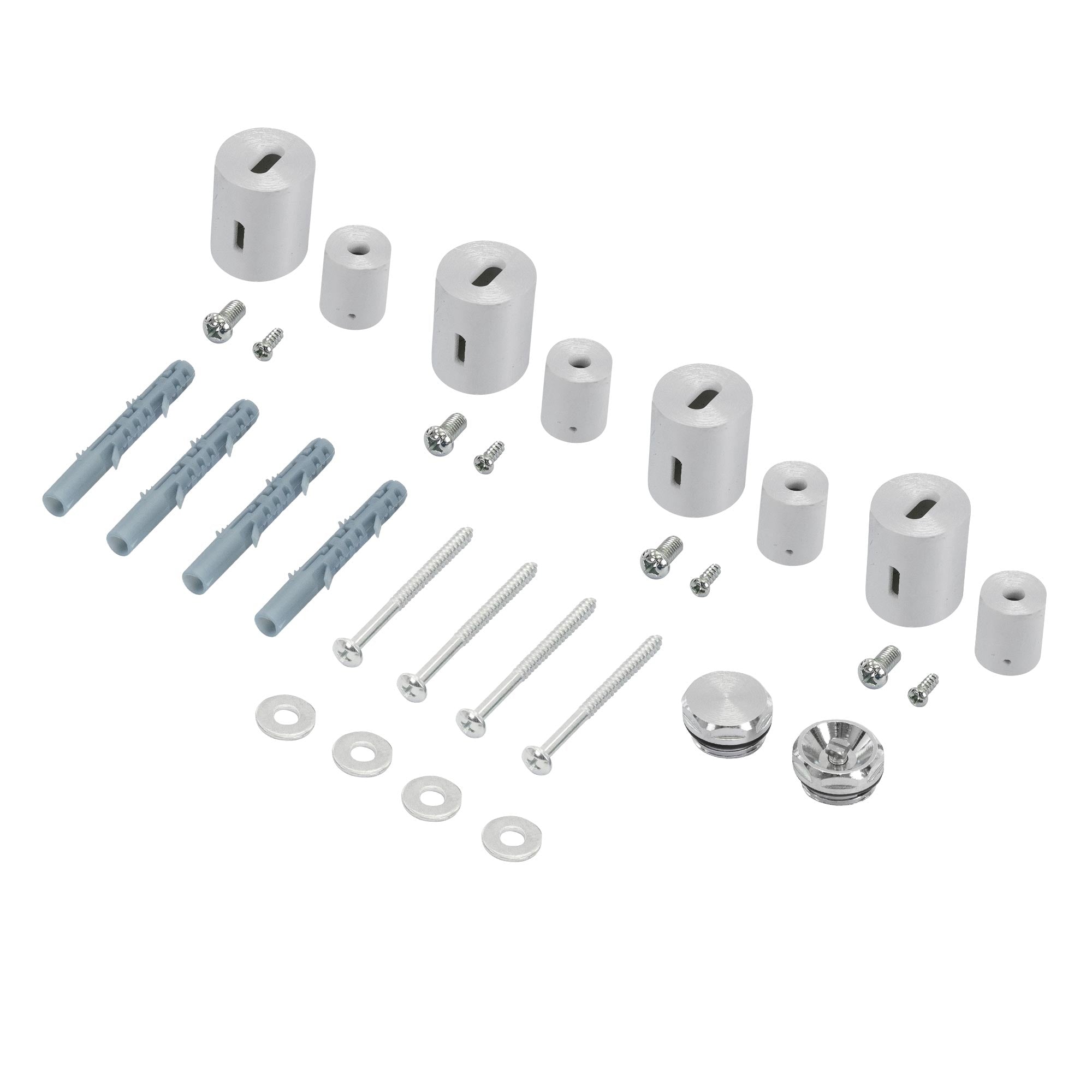 ECD Germany Heizungen fixation chromée radiateur design droit