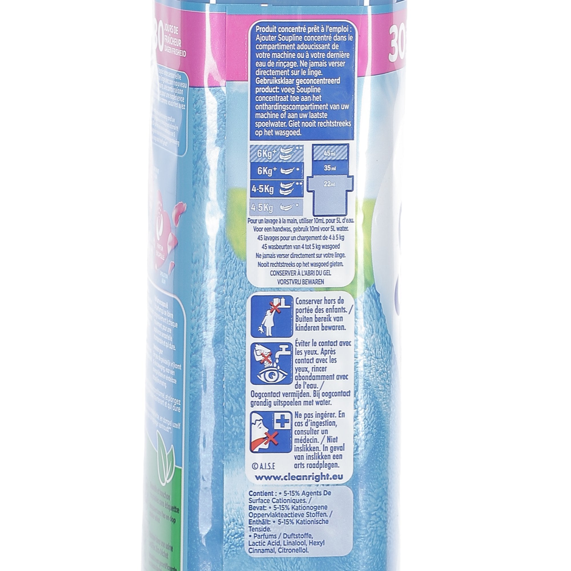 Soupline Grand Air adoucissant concentré 45 doses linge