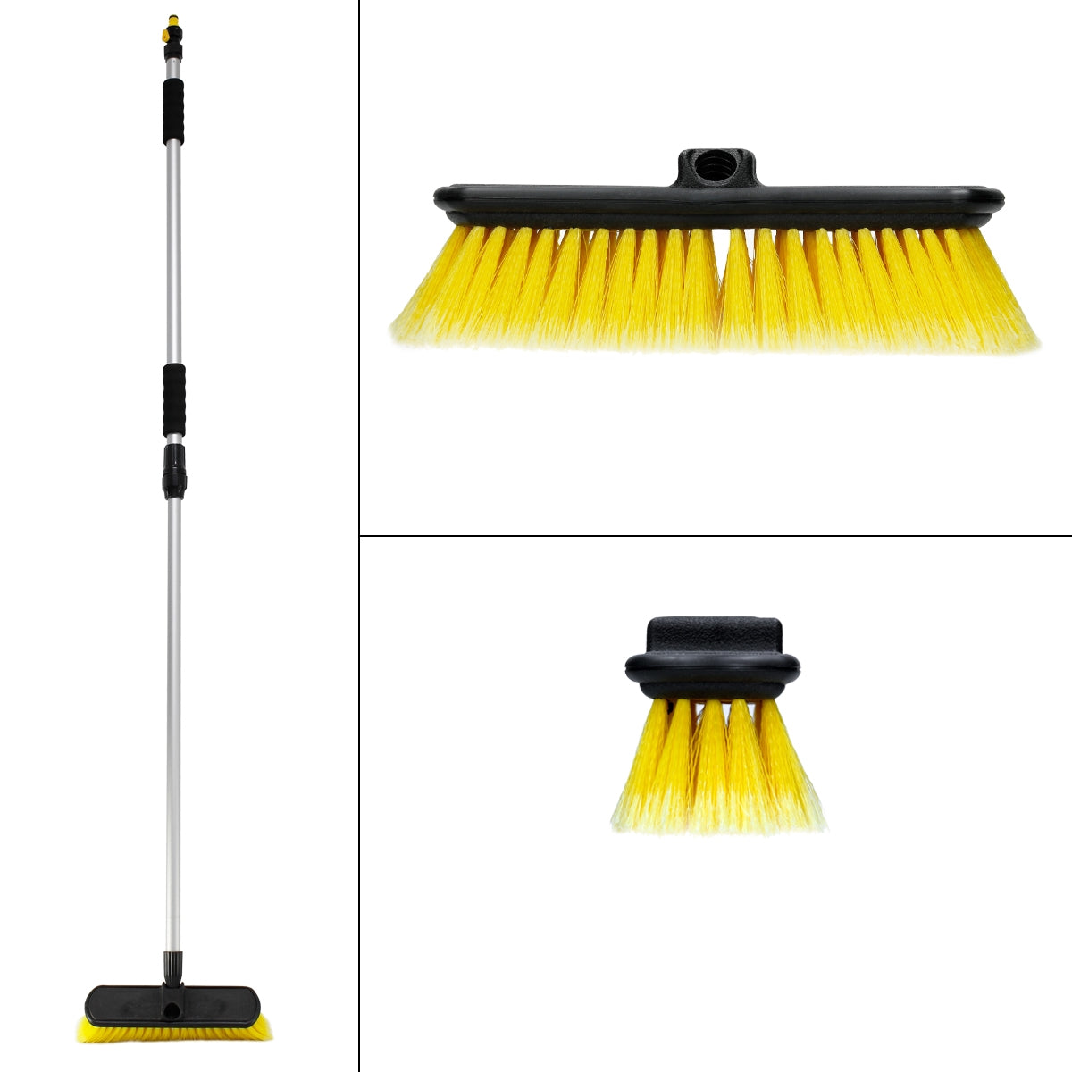 ECD Germany brosse lavage télescopique 100-168 cm eau