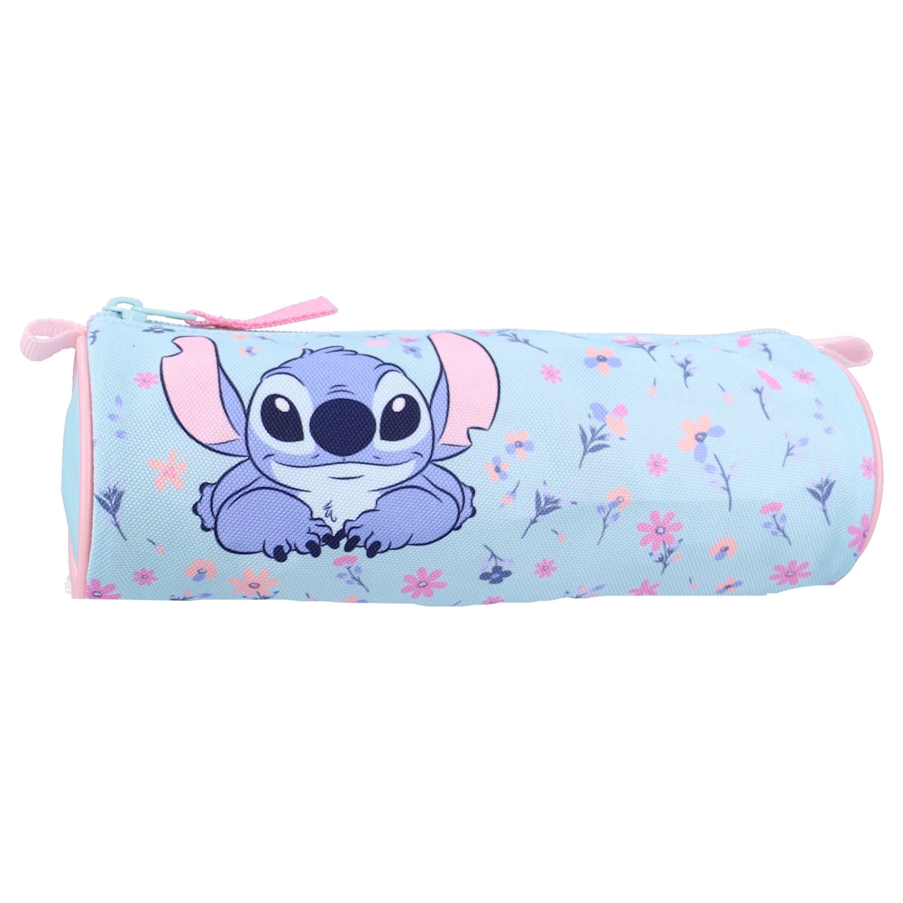Trousse Stitch école enfant bleue crayons