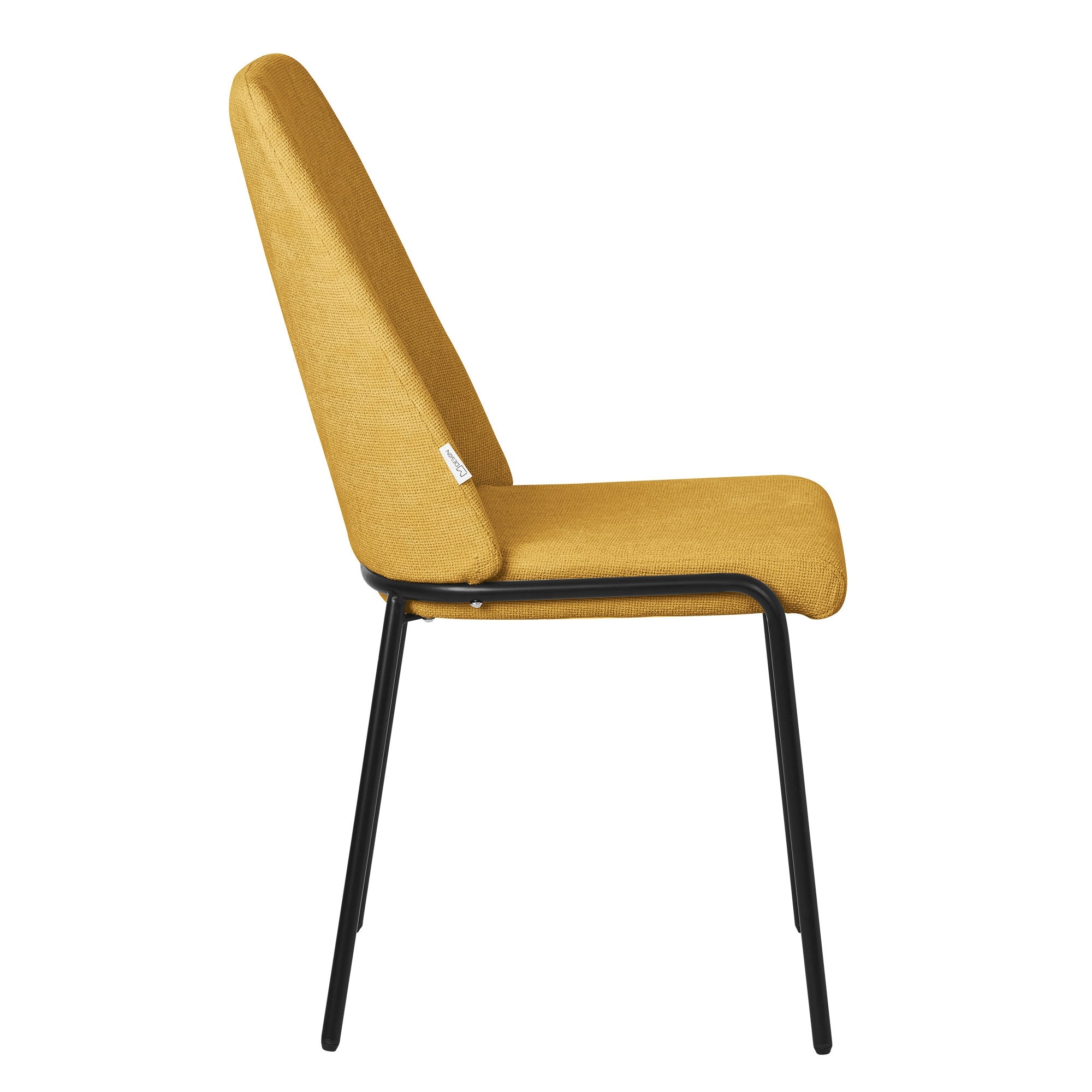 ECD Germany Möbel chaises salle à manger moutarde lot de 2