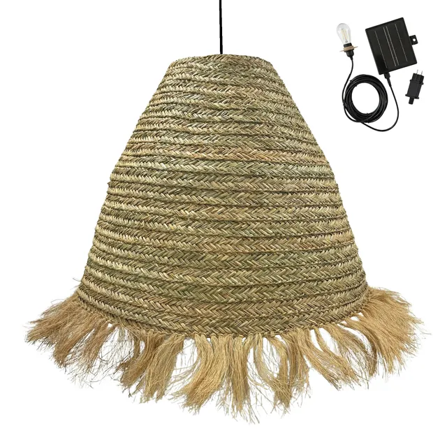 Red Deco Big Anafi Solar suspension solaire jonc de mer 100cm