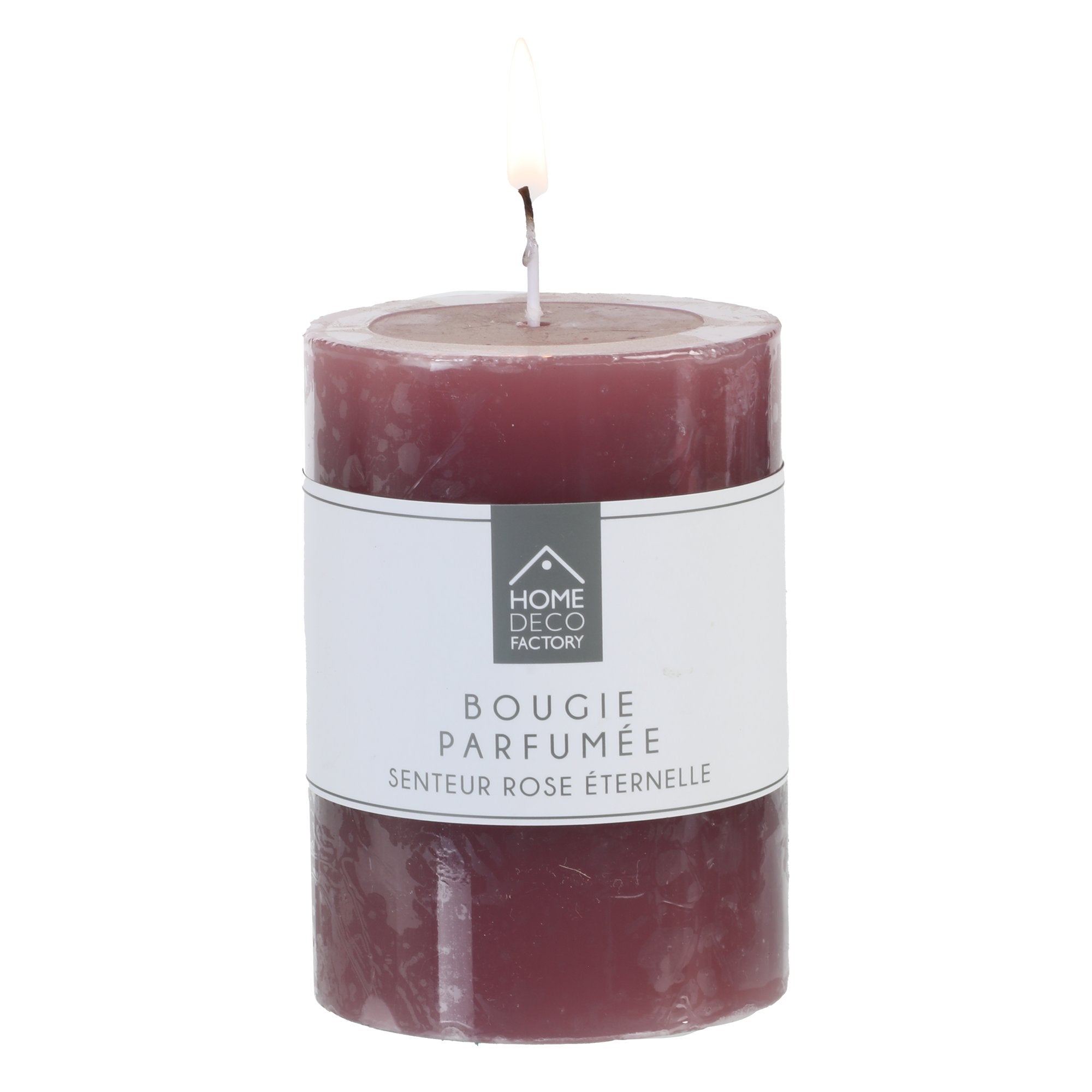 Escale Gourmande bougie cylindrique rouge décoration maison