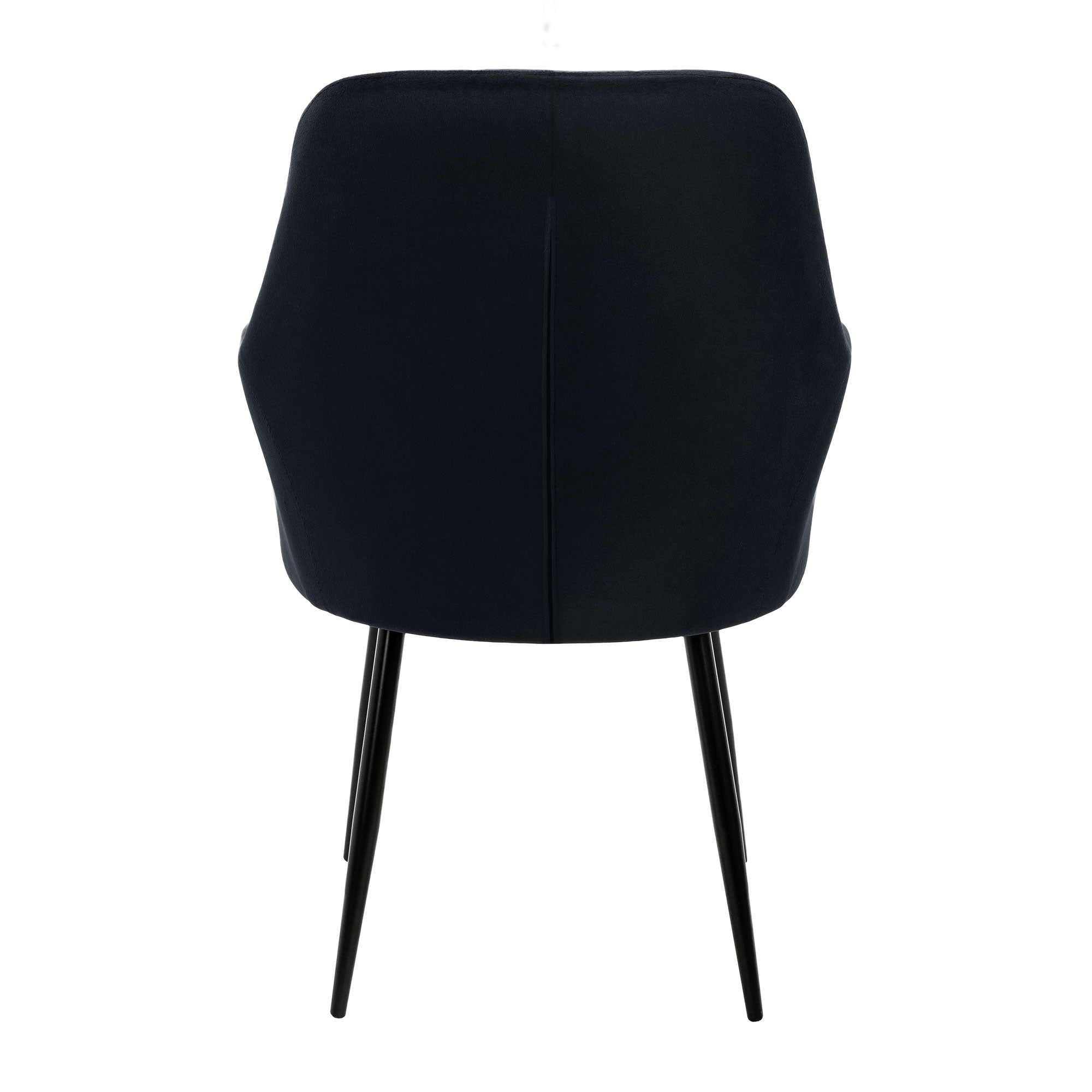 ECD Germany Möbel chaise salle à manger noire velours lot 4