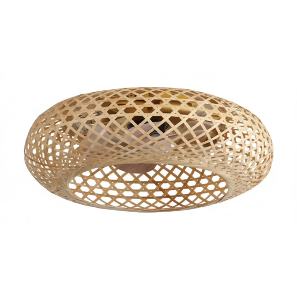Red Deco Solvia ventilateur plafond 48cm rotin 3 E27