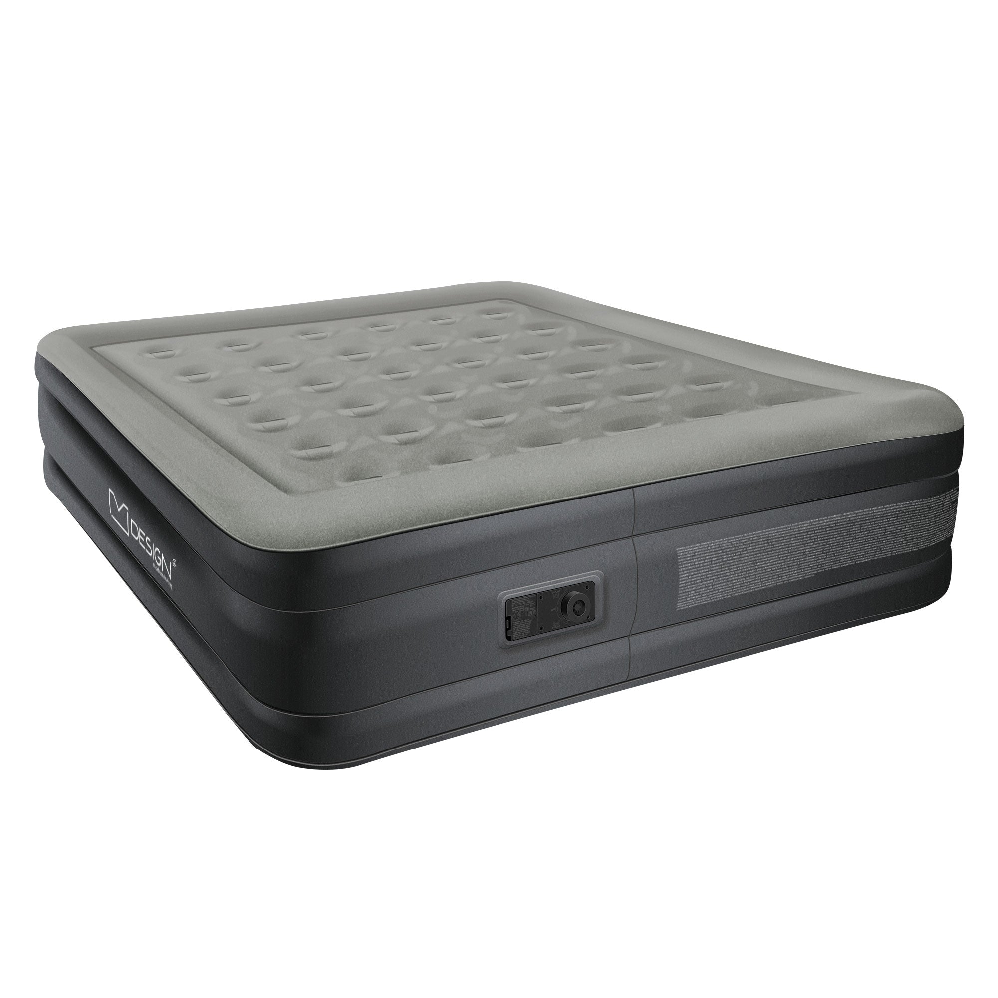 ECD Germany Sport Matelas gonflable 1 personne gris 196 cm pompe