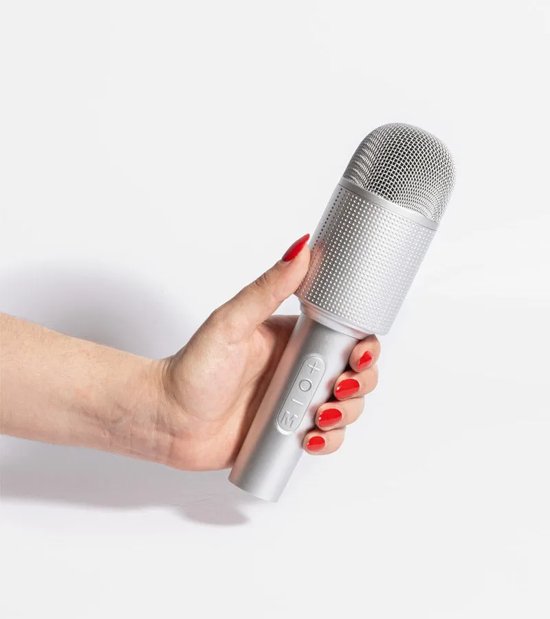 L'avant gardiste High-tech Micro enceinte karaoké Silver