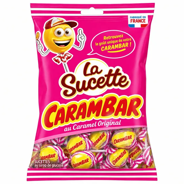 Carambar sucettes au caramel sachet Halloween