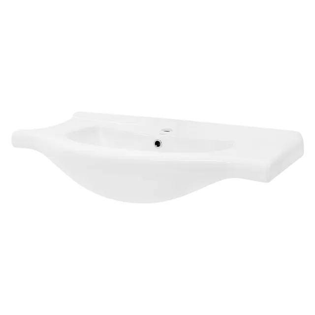 LuxeBath vasque ovale 86x51,5 cm lavabo céramique blanc