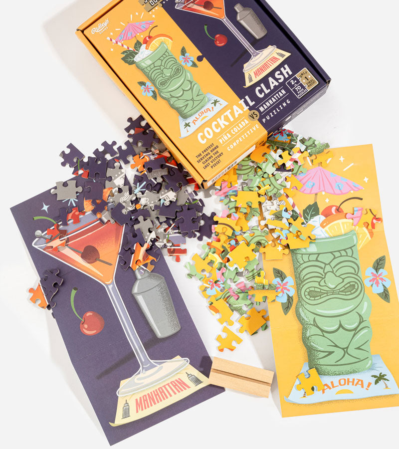 L'avant gardiste Cocktail Clash duel de puzzle 70 pièces apéro