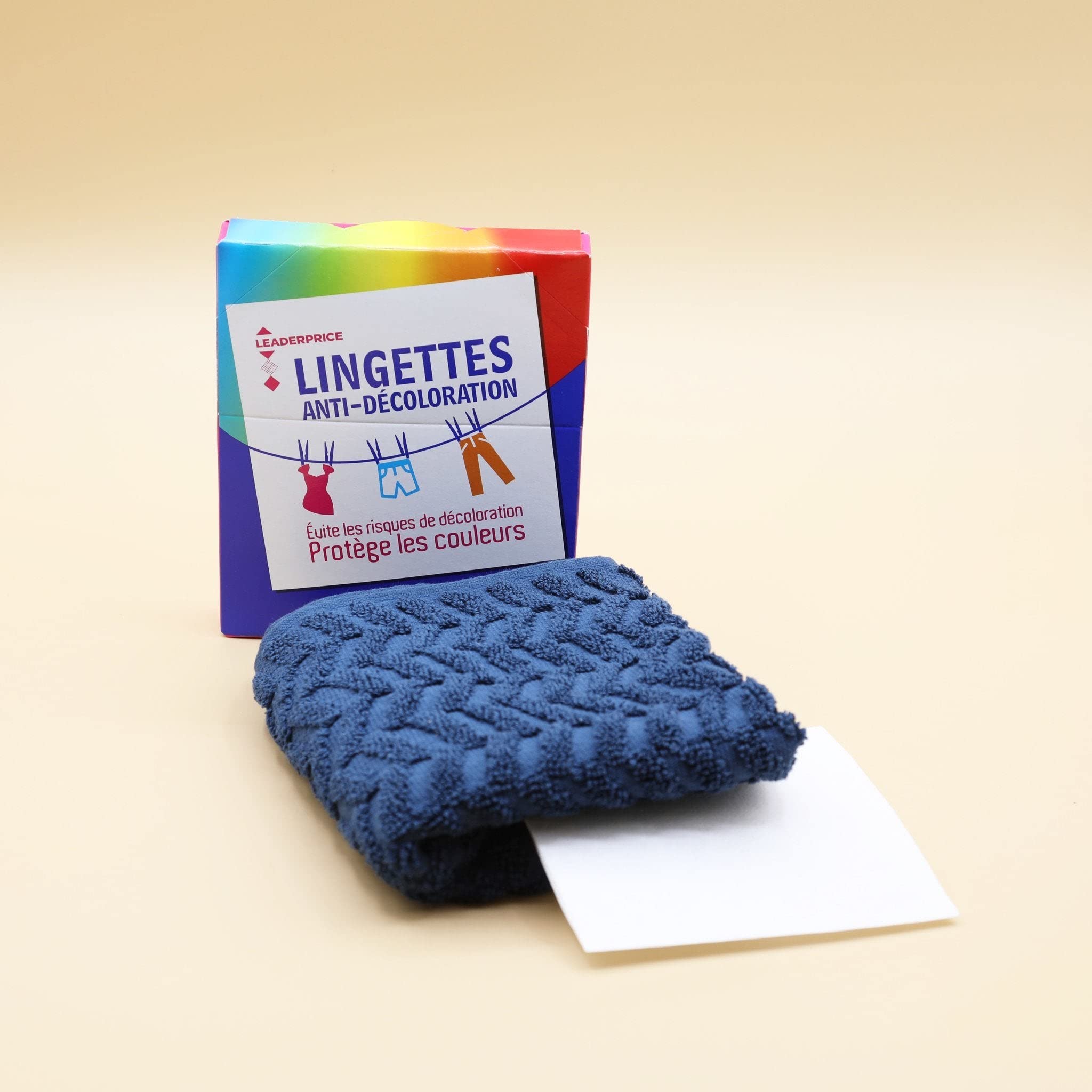 Leader Price lingettes anti-décoloration x24 lot 6 144 pièces
