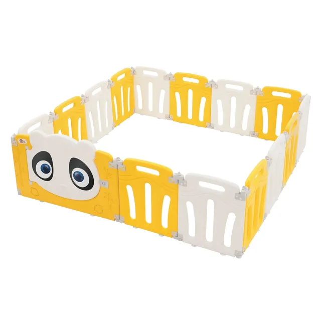 ECD Germany Kinder parc bébé panda 160x160 cm pliable