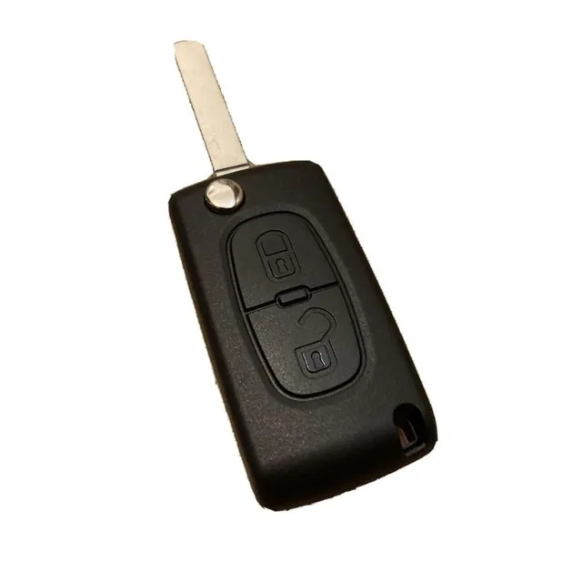 Shop-Story coque clé rabattable 2 boutons Peugeot Citroën