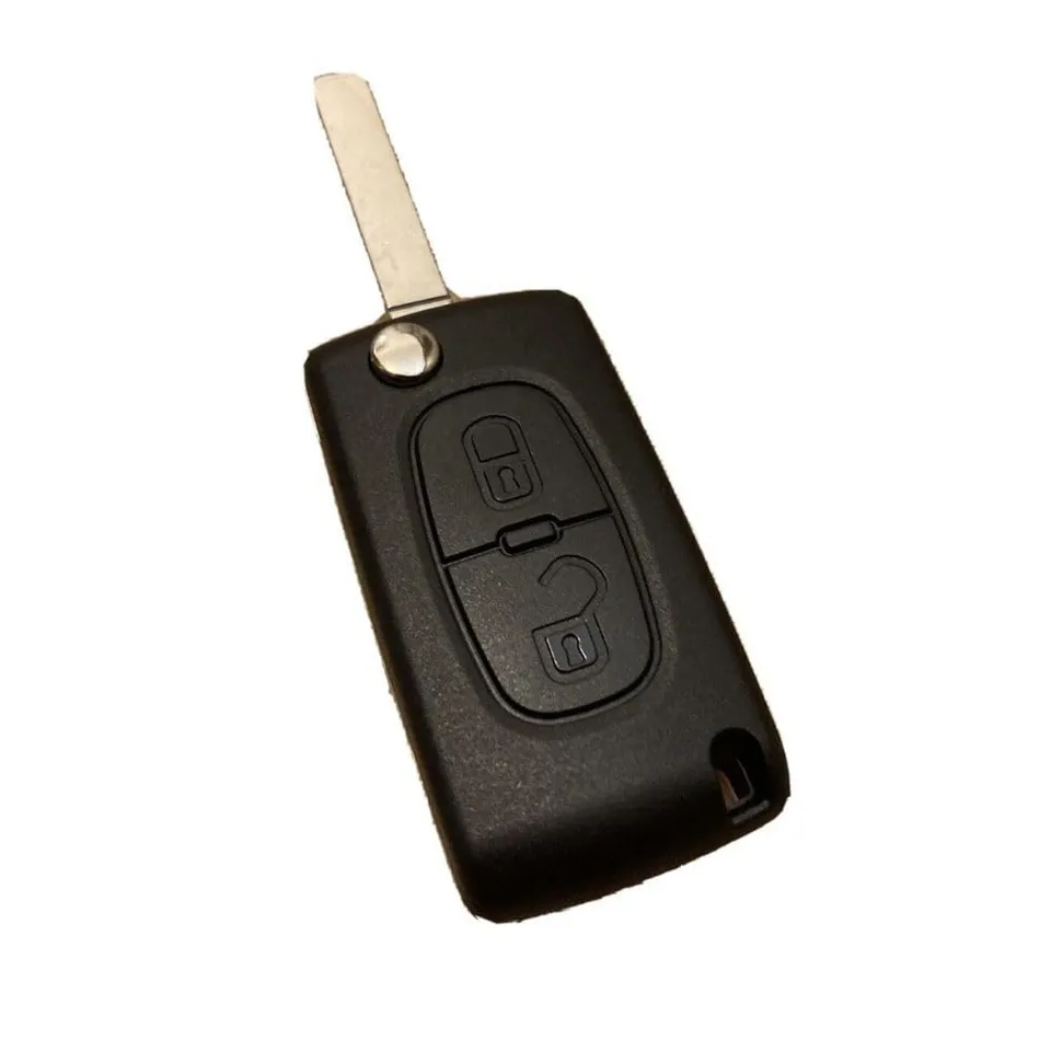 Shop-Story coque clé rabattable 2 boutons Peugeot Citroën