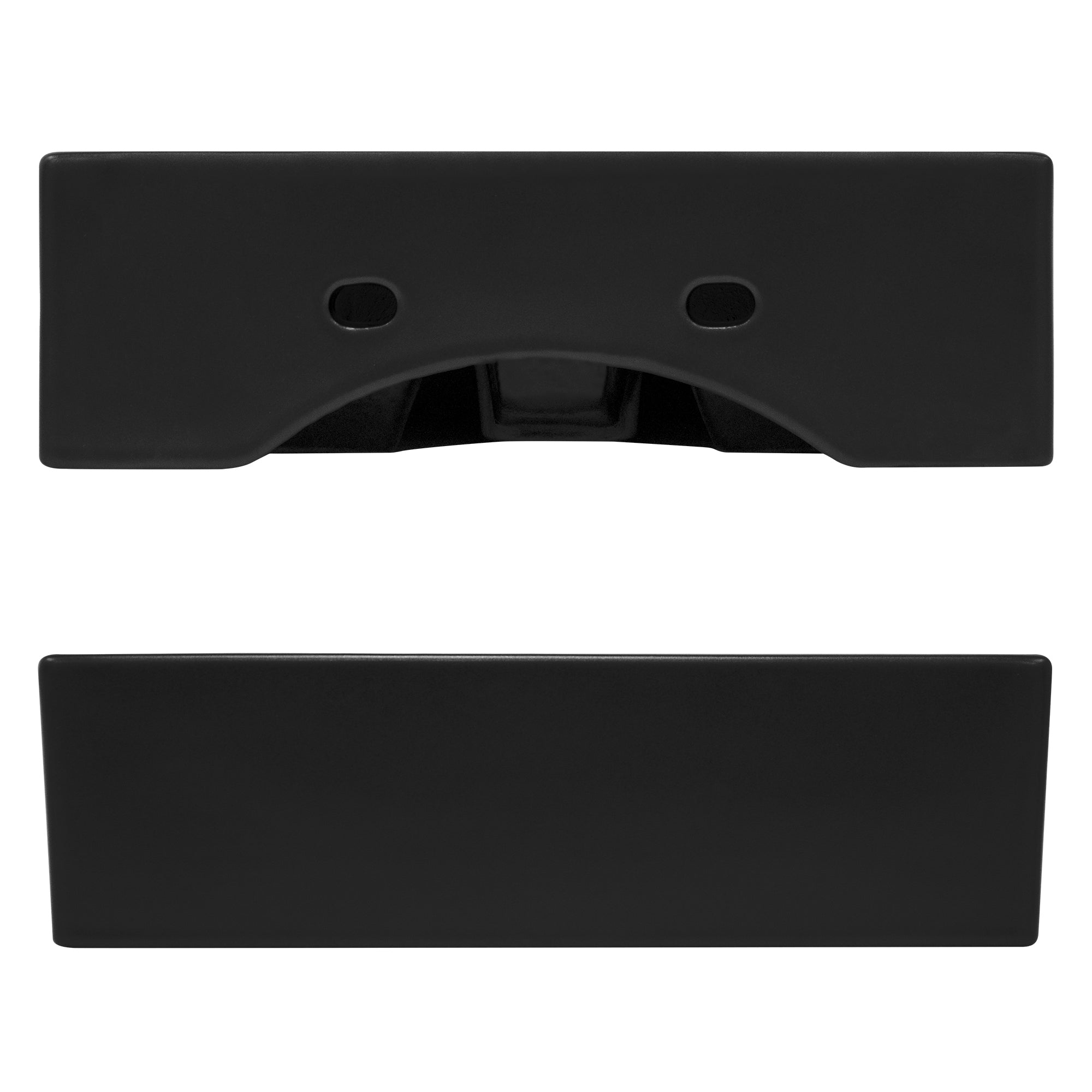 LuxeBath vasque céramique noire rectangulaire 41,5 cm