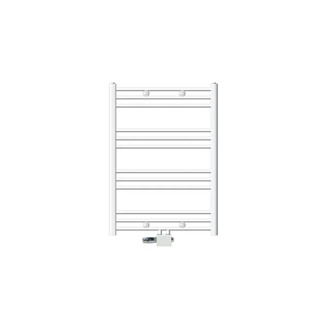 ECD Germany Heizungen Sèche-serviettes 750x800 blanc galbé thermostat